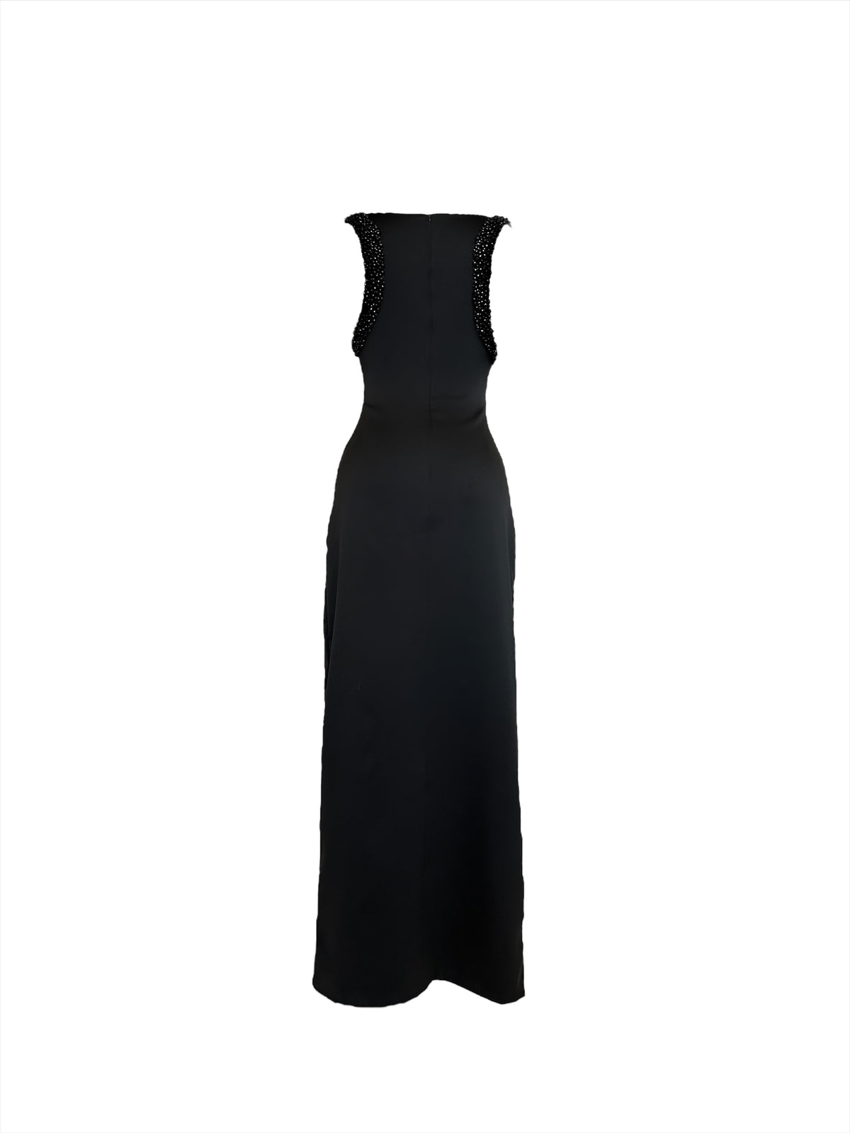 Embroidered Armhole Boatneck Dress