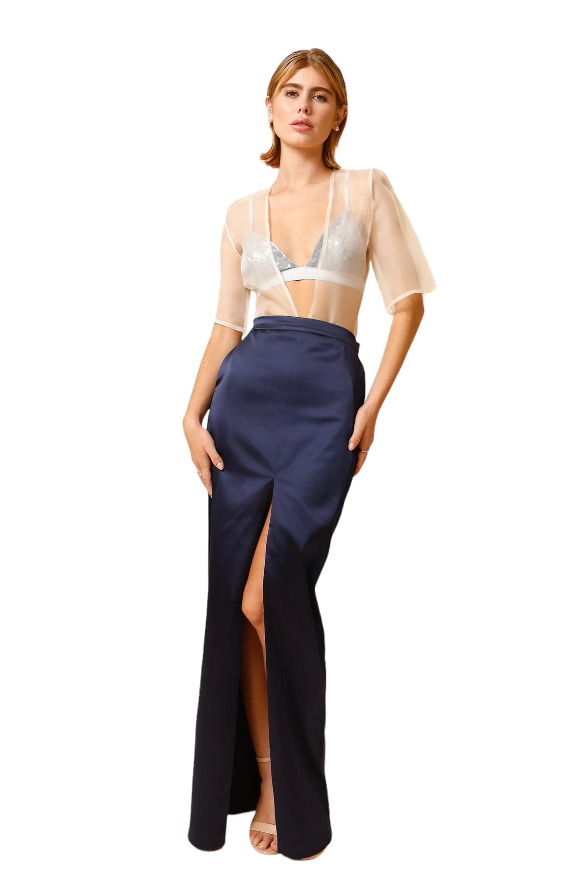 Sheer Organza Layering Top