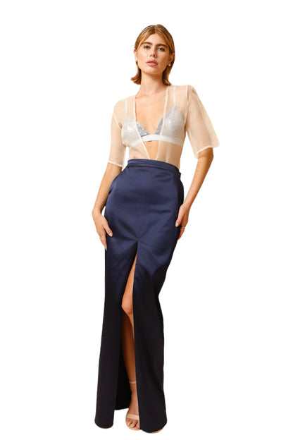 Sheer Organza Layering Top