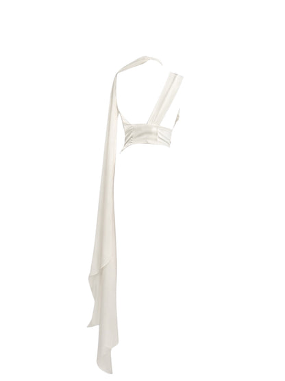 Silk Multi-Way Draped Blouse