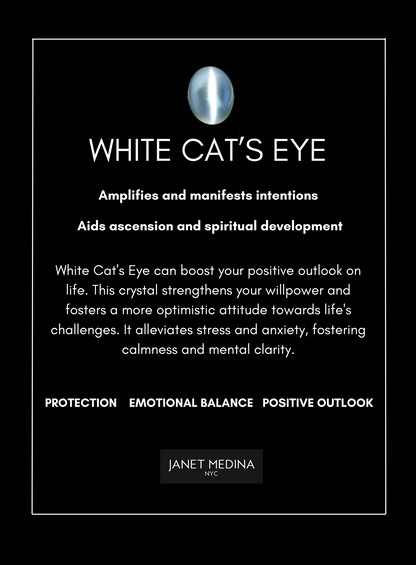 White Cats Eye Bracelet