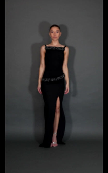 Hematite & Onyx Maxi Skirt Set